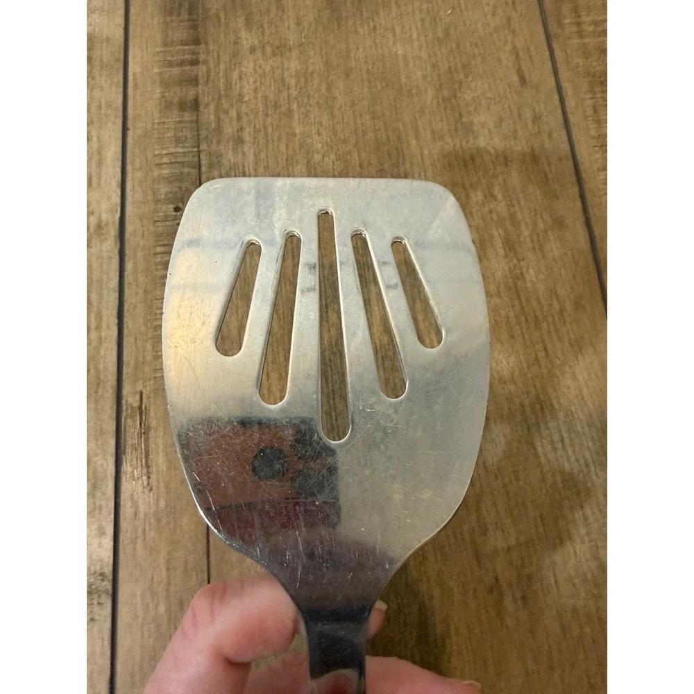Oneida 18/8 Stainless Steel Slotted Server Spatula Fan Cutout Kitchen Tool